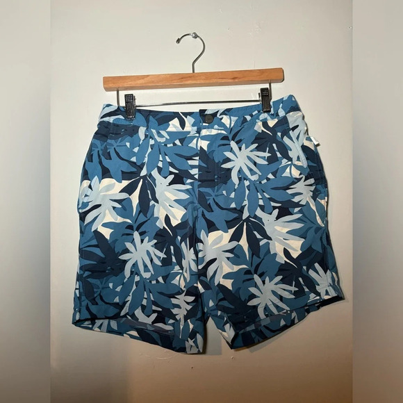 Onia - Calder Straight-Leg Mid-Length Printed Swim Shorts size large - Picture 6 of 7